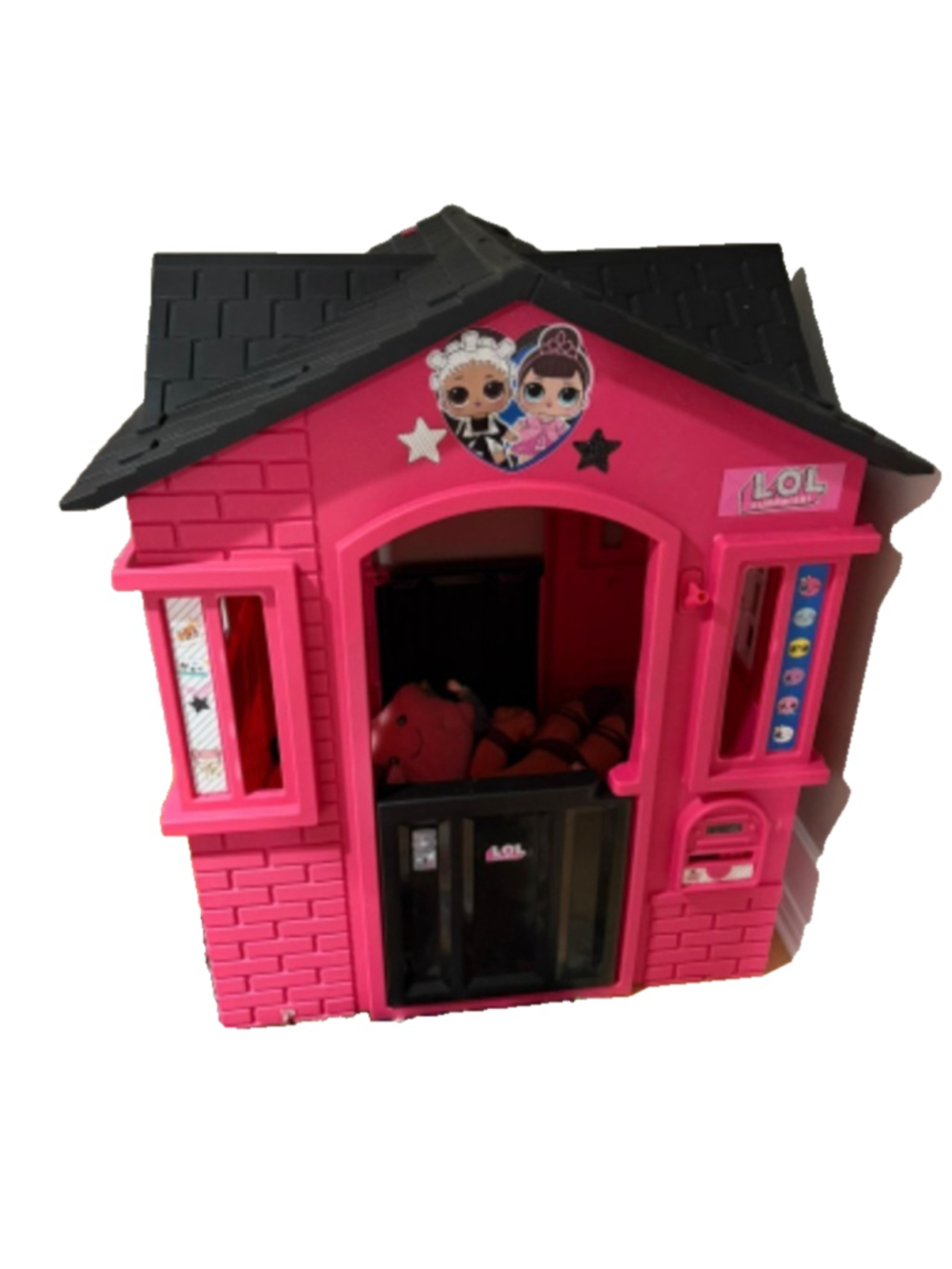 LOL Surprise! Clubhouse Playhouse Doll House Pink Black Plastic Large Kids...